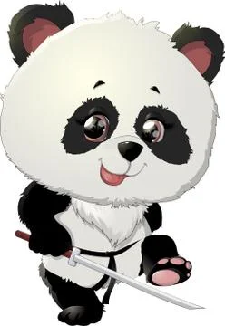 Cute Panda bear illustrations Stock Illustration