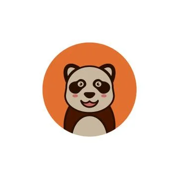 Cute panda cartoon Stock Illustration