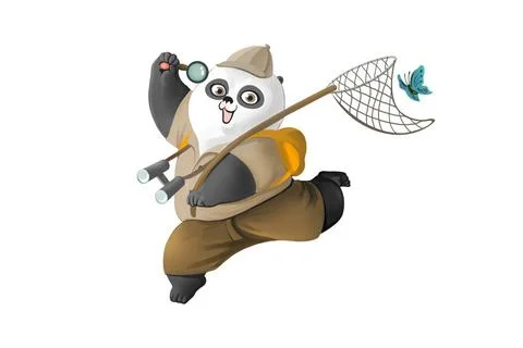  Cute panda going for a spring outing Beijing China Copyright: xChenxChenx... Stock Photos
