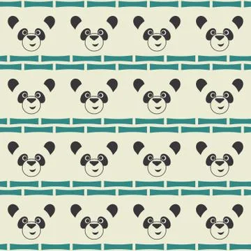 Cute panda Stock Illustration
