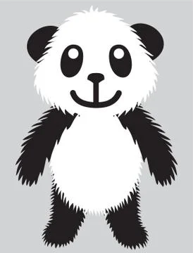 Cute Panda Vector Stock Illustration