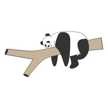 Cute panda vector illustration Stock Illustration
