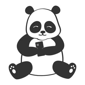 Cute panda vector illustration Stock-Illustration