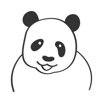 Cute panda vector illustration Stock Illustration