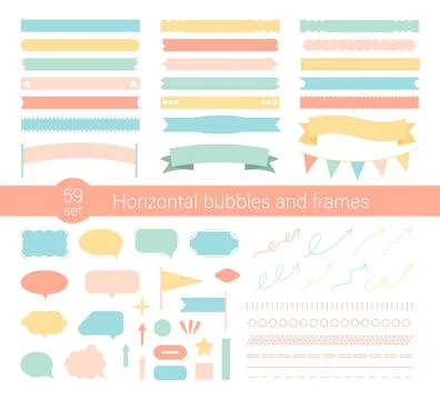Cute paper note and printable. Stock Illustration