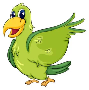 Cute parrot Illustrazione stock