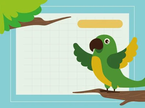 Cute parrot pet Stock Illustration