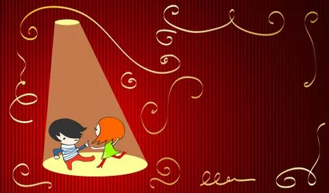 Cute party invitation Stock Illustration