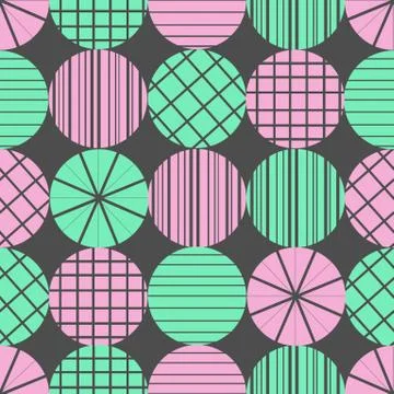 Cute pastel pattern. Seamless texture with rings. Abstract background Stock Illustration