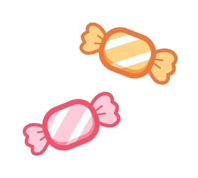 Cute pastel vector candy illustration Stock Illustration