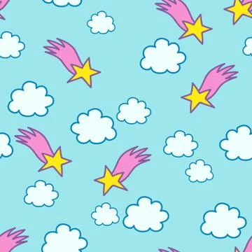 Cute pattern for children's clothes Stock Illustration
