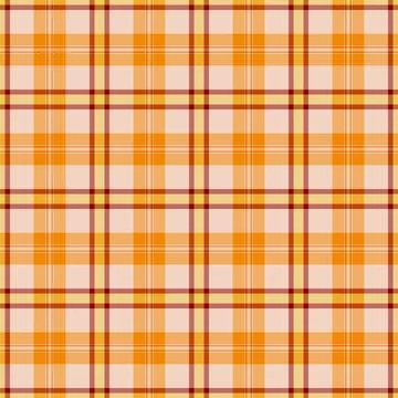 Cute pattern fabric vector, editable plaid textile tartan. Outline texture .. Stockillustratie
