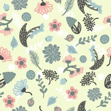 Cute pattern in small flower. Small colorful flowers. White background. Ditsy Illustrazione stock