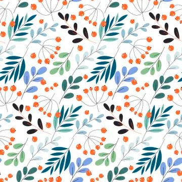 Cute pattern in small flower. Small colorful flowers. White background. Ditsy Stock Illustration