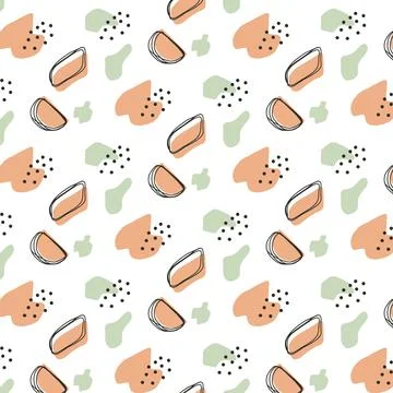Cute pattern with spots. Geometric pattern. Stock Illustration