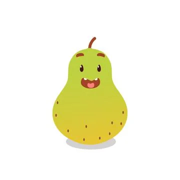 A cute pear  Stock Illustration