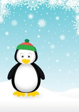 Cute penguin Stock Illustration