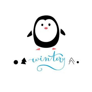 Cute penguin Stock Illustration