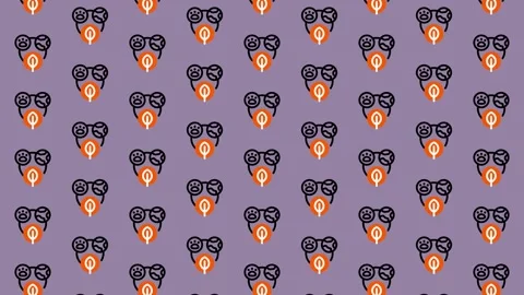 Cute Penguin Wearing Sunglasses Pattern. Stock Footage 325383867