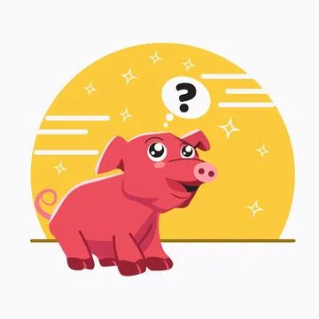 Cute pig design vector illustration Stock Illustration