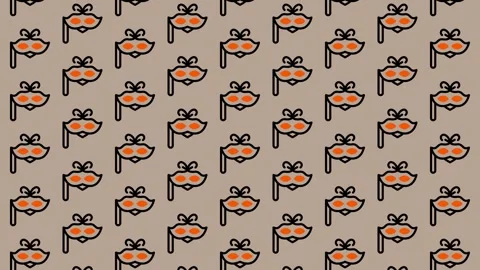 Cute Pig Face Pattern. Stock Footage 325388746