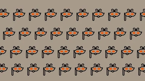 Cute Pig Faces Pattern Seamless Background. Stock Footage 325388742