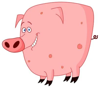 Cute pig Stock Illustration
