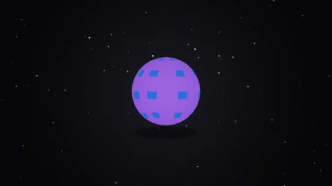 Cute pig planet in space Stock Footage 341486724