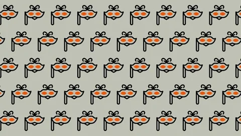 Cute Piggy Face Pattern. Video stock 325388762