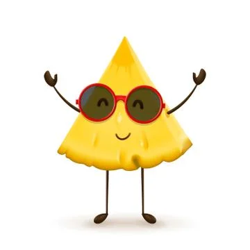 Cute pineapple character Stock Illustration