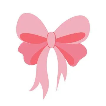Cute pink bow Vector element イラスト素材