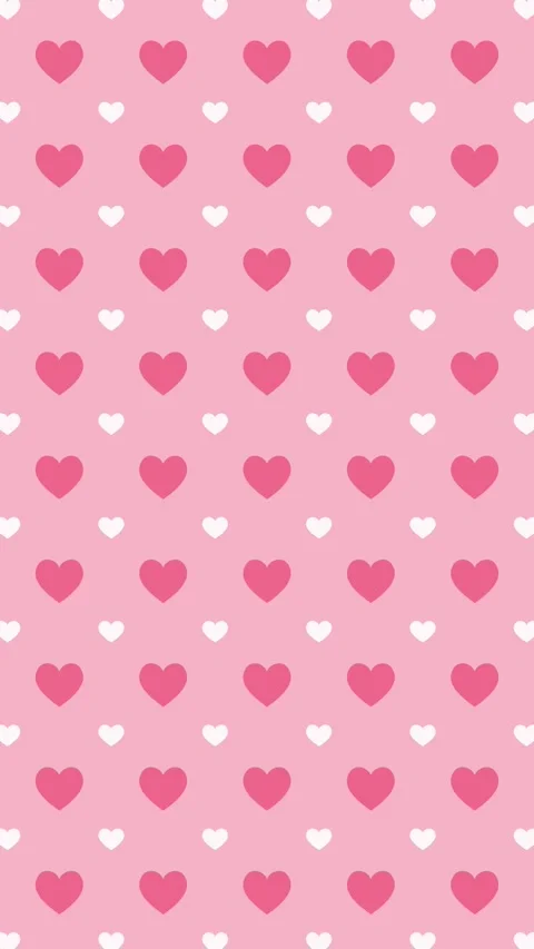 Cute pink hearts pattern background for Valentine's day, mother's day Stock Footage 326627513