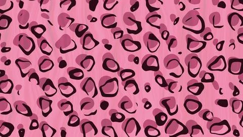 Cute pink leopard print and fur background Stock Illustration