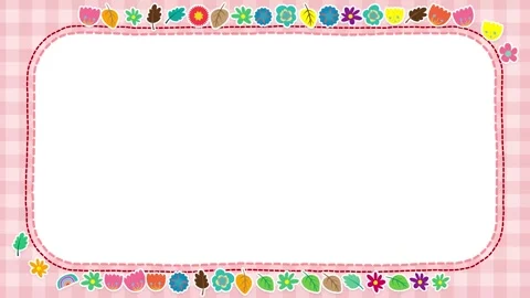 Cute Pink Notebook Frame Loop Animation with Blank Copy Space Stock Footage 345120933