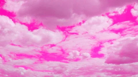 Cute pink skies with clouds 스톡 동영상 342596164