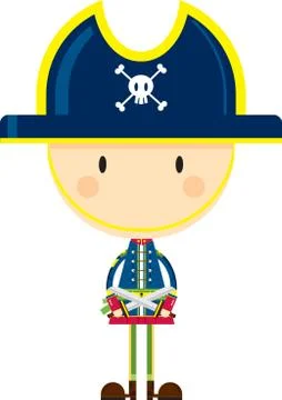 Cute Pirate Captain Stock Illustration