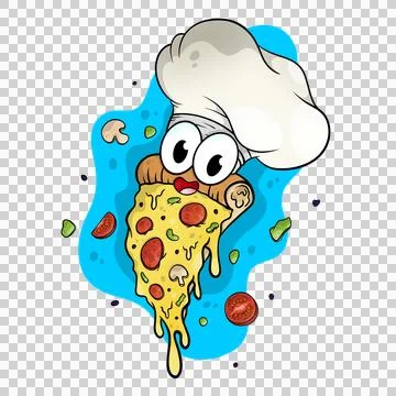 Cute pizza chef. Stock Illustration