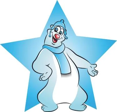 Cute polar bear 스톡 일러스트