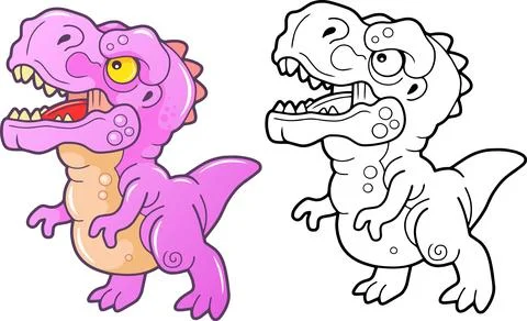 Cute prehistoric dinosaur Stock Illustration