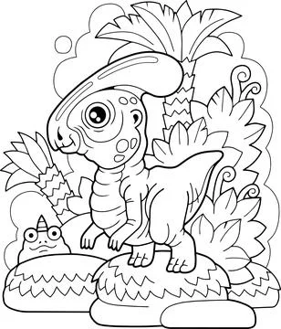 Cute prehistoric dinosaur Stock Illustration