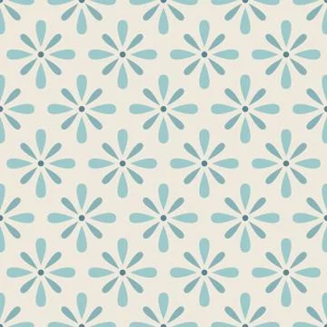 Cute primitive floral seamless pattern Stock Illustration