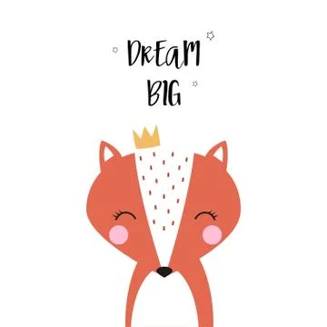 Cute print scandinavian Stock Illustration