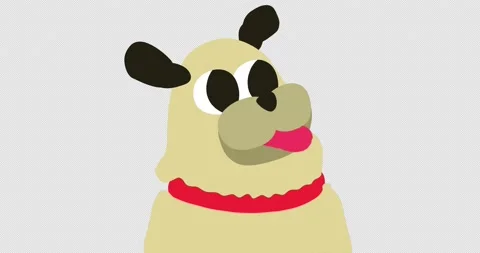 Cute pug moving its head Stock Footage 165779794