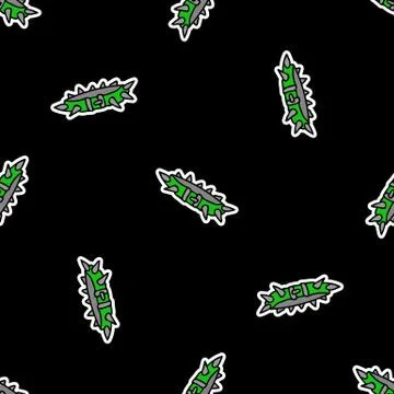 Cute punk collar flame background vector pattern. Grungy alternative checkered Stockillustratie