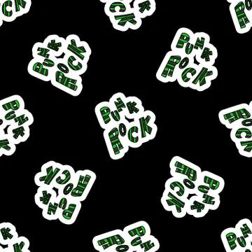 Cute punk rock text background vector pattern. Grungy alternative checkered home イラスト素材