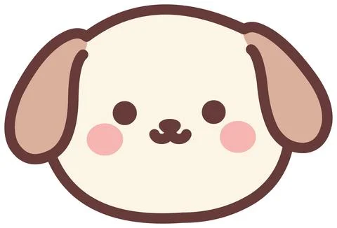 Cute Puppy Face Ilustración de archivo