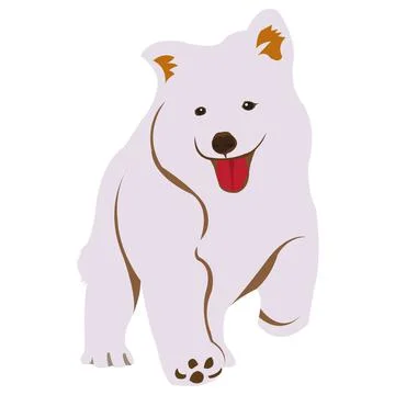 Cute Puppy Flat Vector Character Stock Illustration