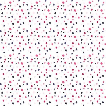 Cute purple dots seamless pattern イラスト素材