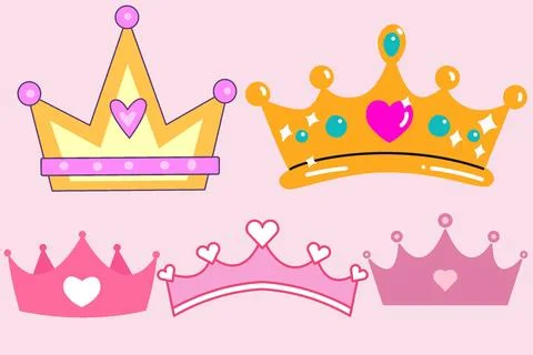 Cute queen crown イラスト素材