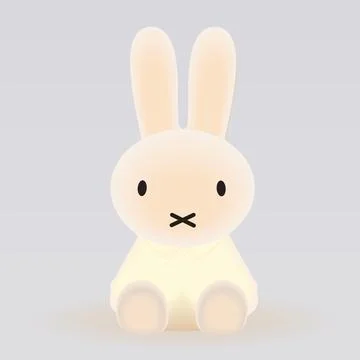 Cute Rabbit Bunny Easter Simple Vector Cartoon Stock Illustration